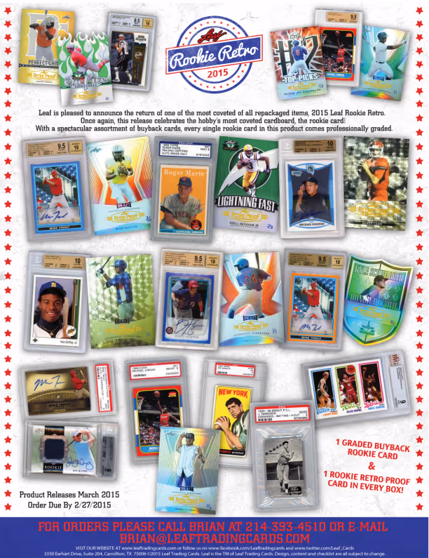 2015 Leaf Rookie Retro