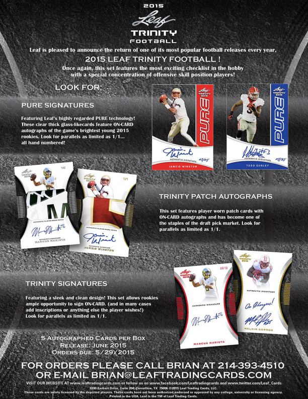 2015 Leaf Trinity Football