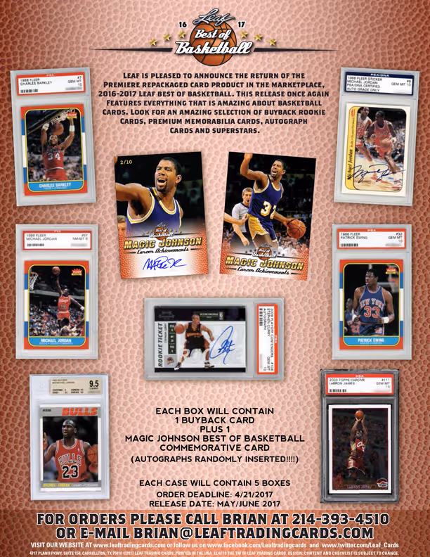 2016-17 Leaf Best Of Basketball