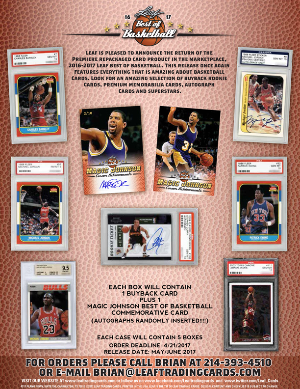 2016-17 Leaf Best Of Basketball