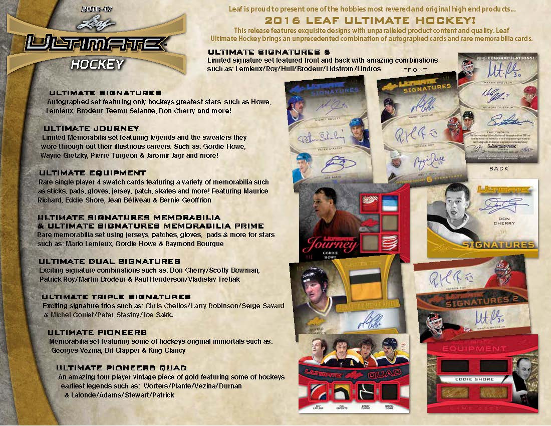 2016-17 Leaf Ultimate Hockey