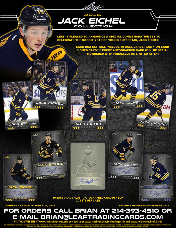 2016 Leaf Jack Eichel Collection Box Set
