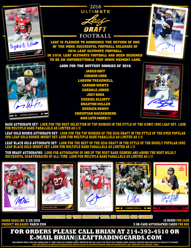 2016 Leaf Ultimate Football