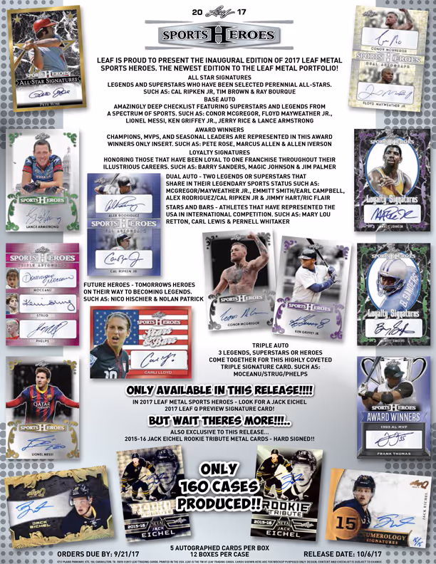 2017 Leaf Metal Sports Heroes