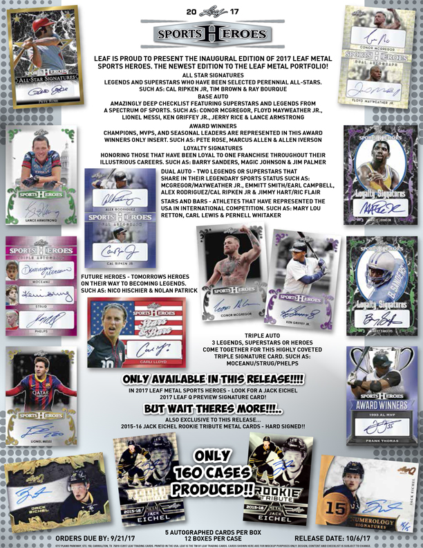 2017 Leaf Metal Sports Heroes