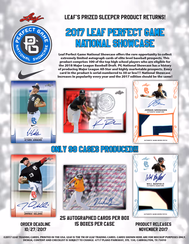 2017 Leaf Perfect Game National Showcase