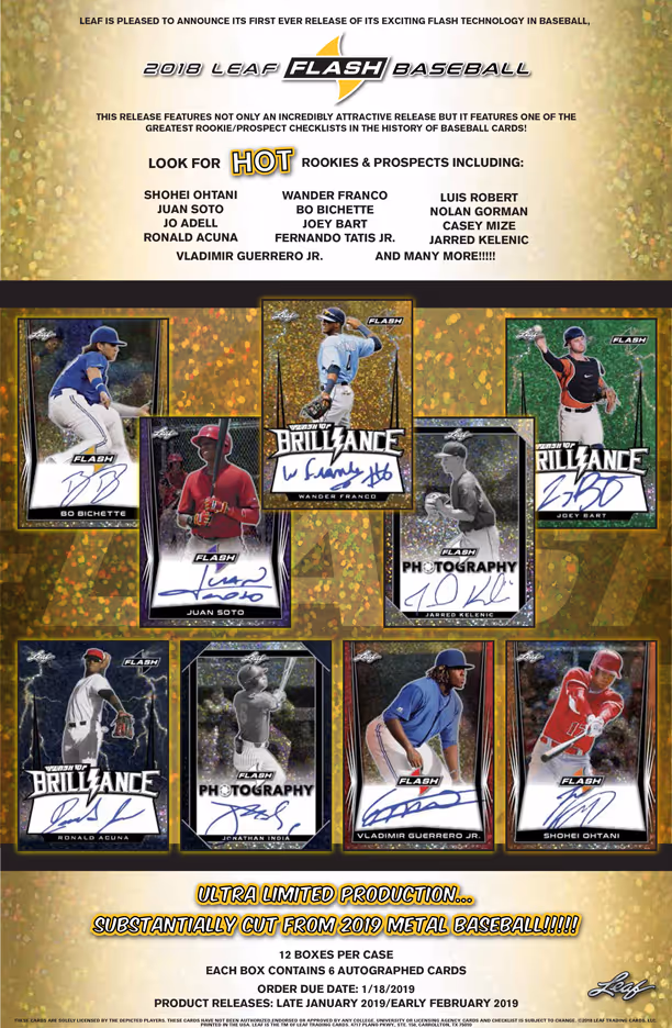 2018 Leaf Flash Baseball