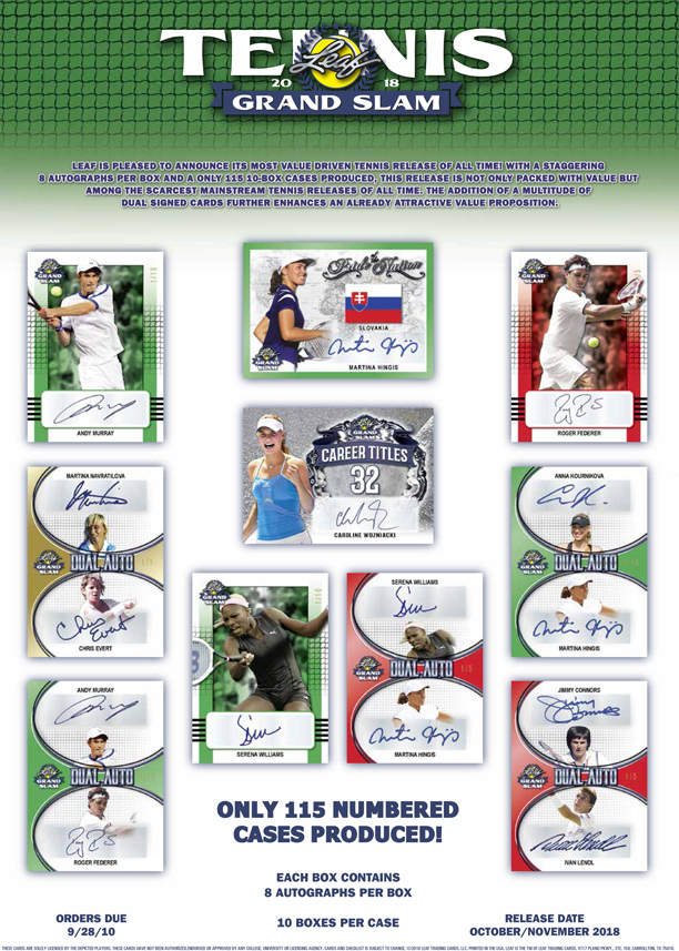 2018 Leaf Grand Slam Tennis