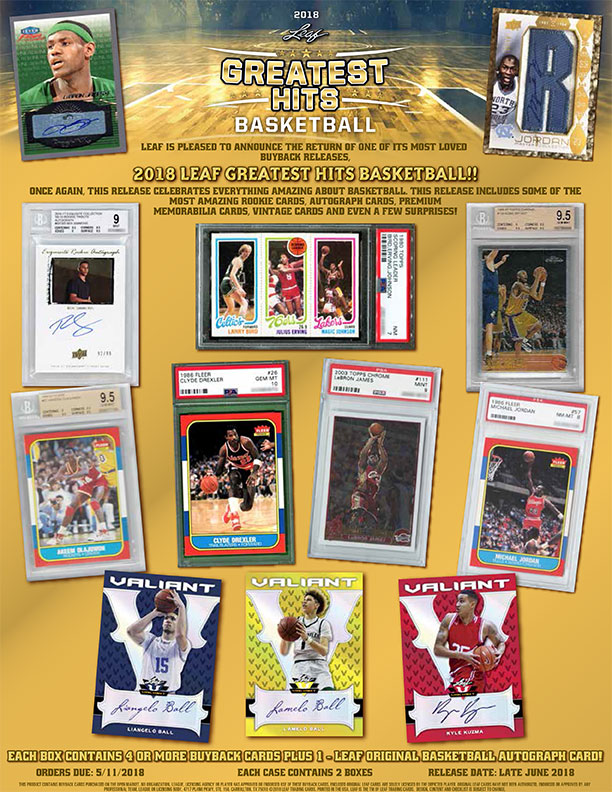 2018 Leaf Greatest Hits Basketball