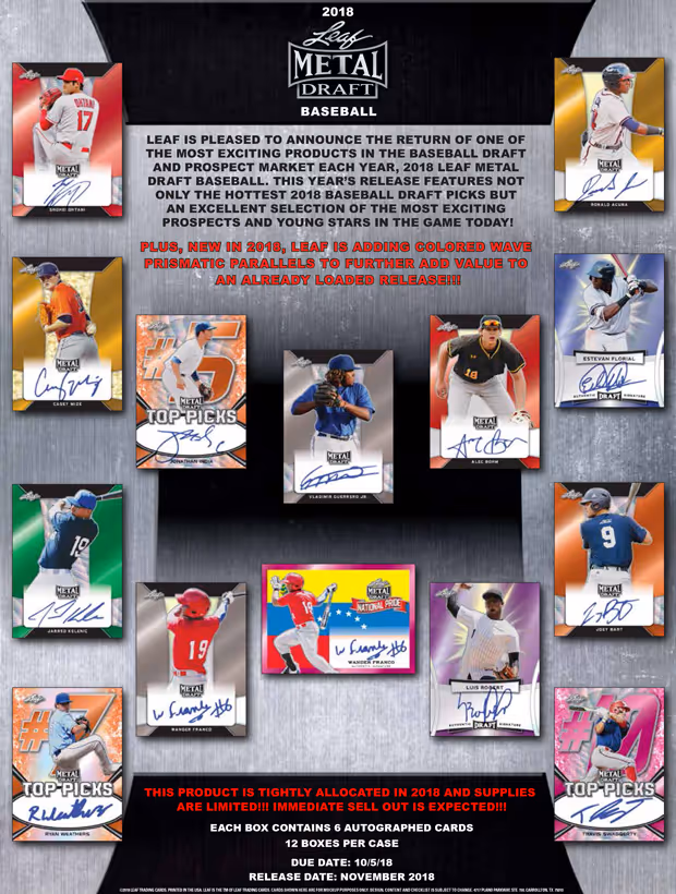 2018 Leaf Metal Draft Baseball