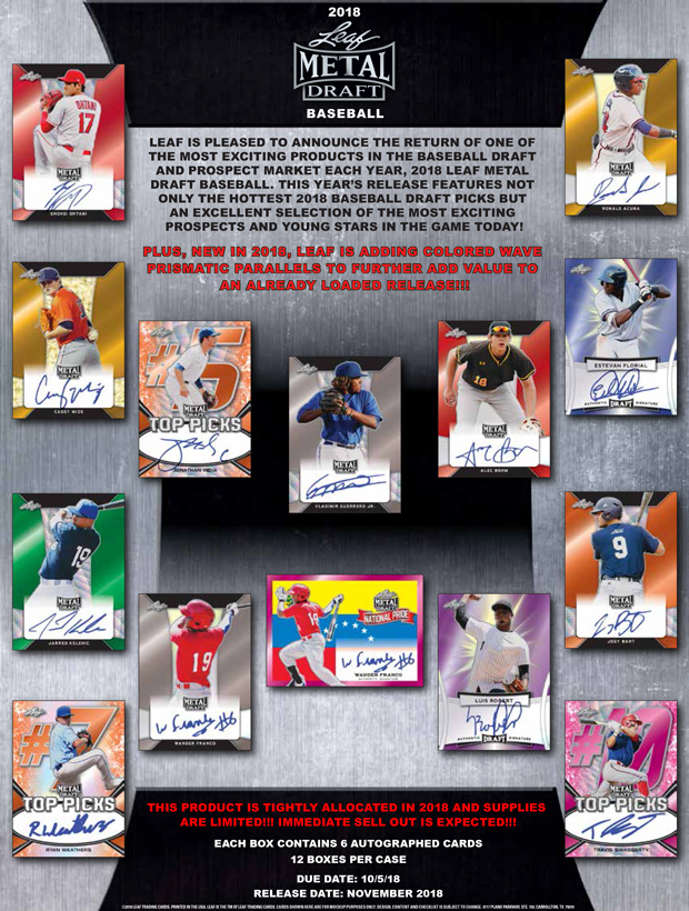 2018 Leaf Metal Draft Baseball