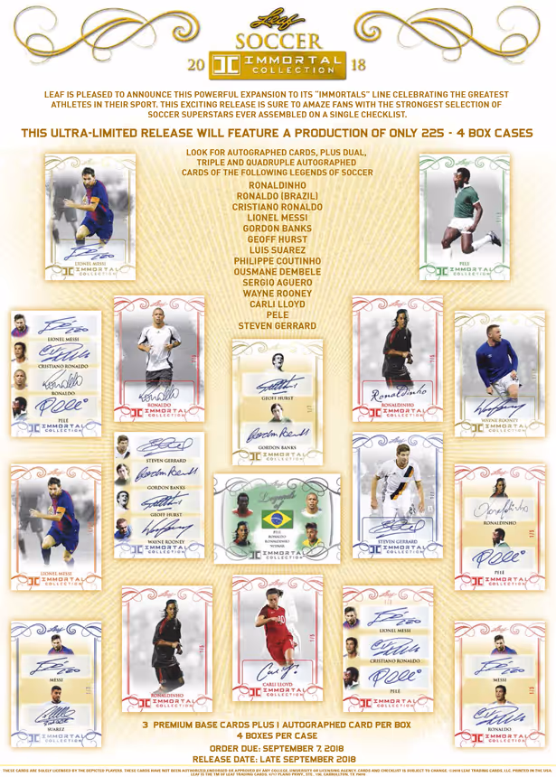 2018 Leaf Soccer Immortal Collection