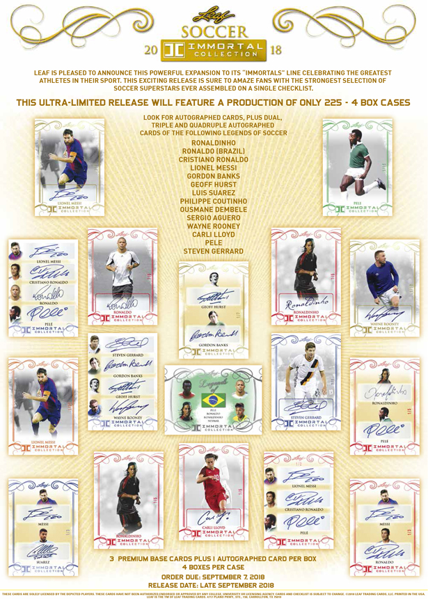 2018 Leaf Soccer Immortal Collection