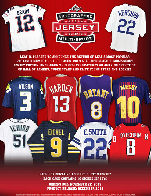 2019 Leaf Autographed Jersey Multi-Sport Edition
