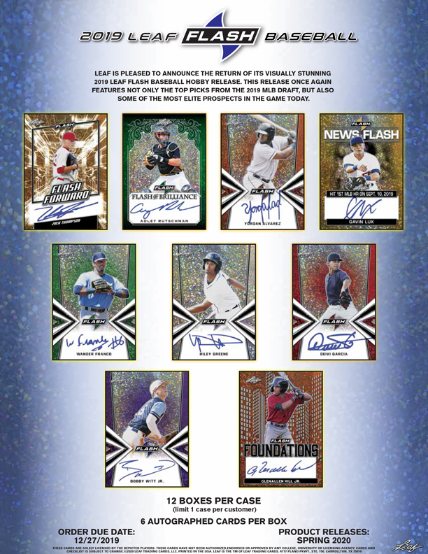 2019 Leaf Flash Baseball
