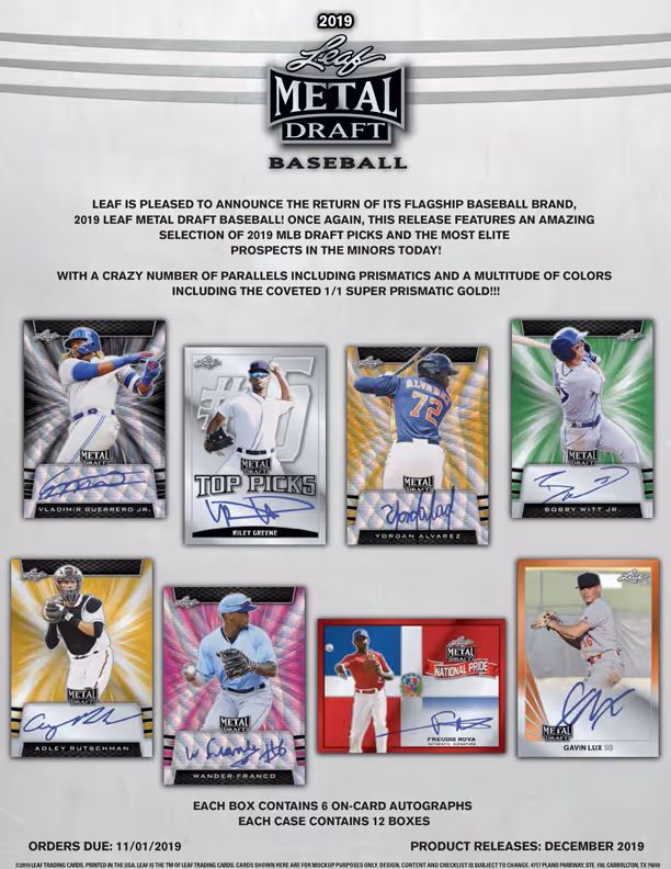 2019 Leaf Metal Draft Baseball