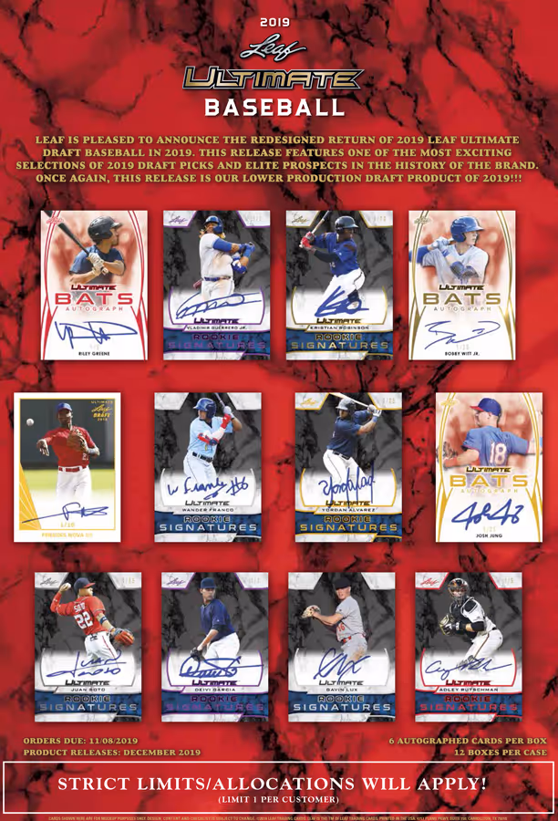 2019 Leaf Ultimate Draft Baseball