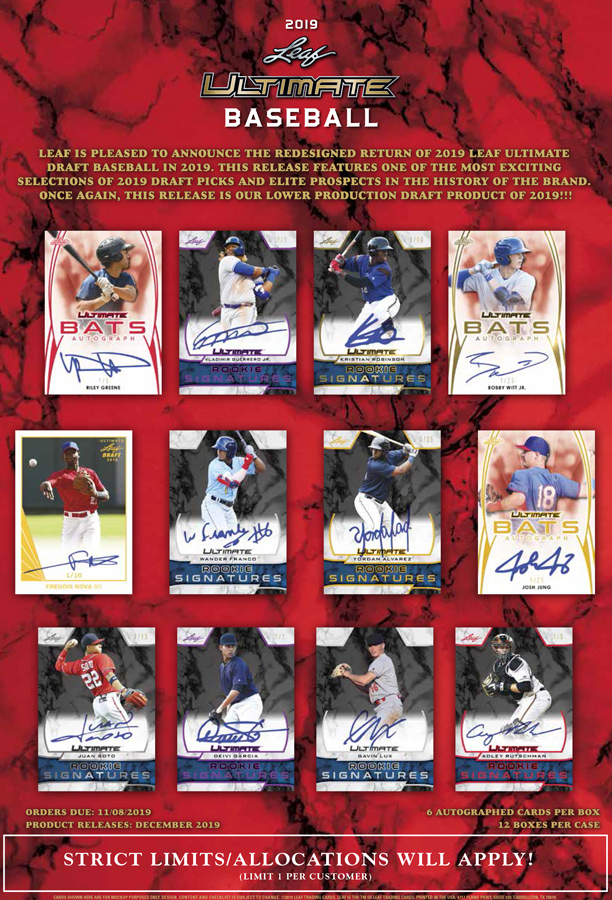 2019 Leaf Ultimate Draft Baseball