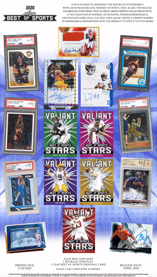 2020 Leaf Best Of Sports