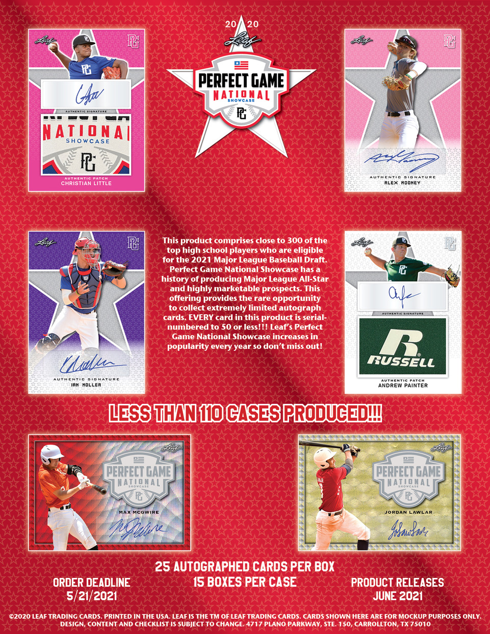 2020 Leaf Perfect Game National Showcase