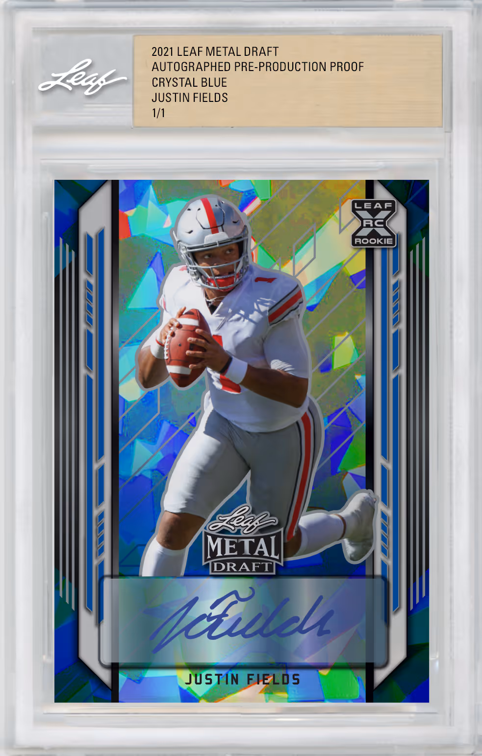 2021 Leaf Metal Draft Football