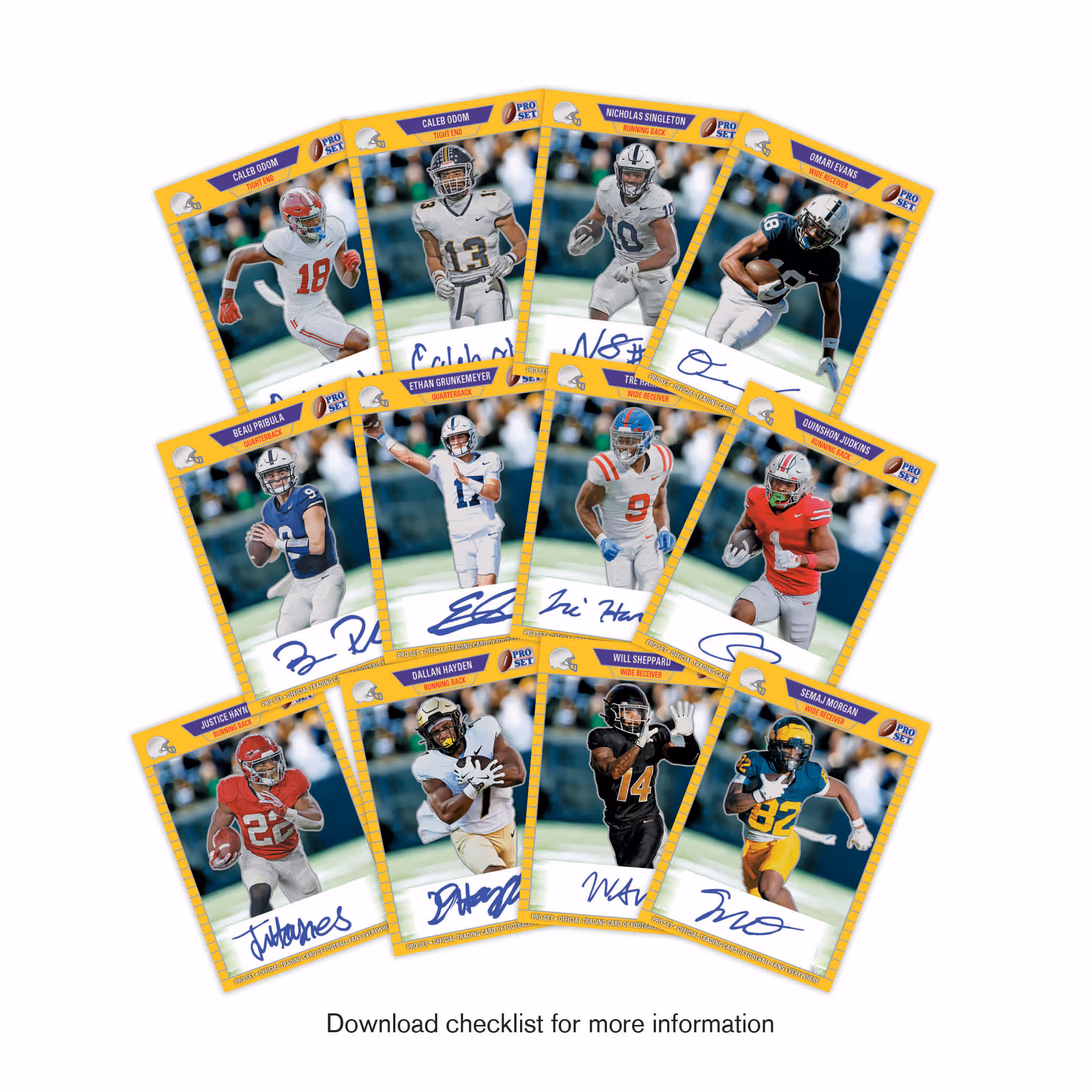 2024 Pro Set Metal Football Team Sets