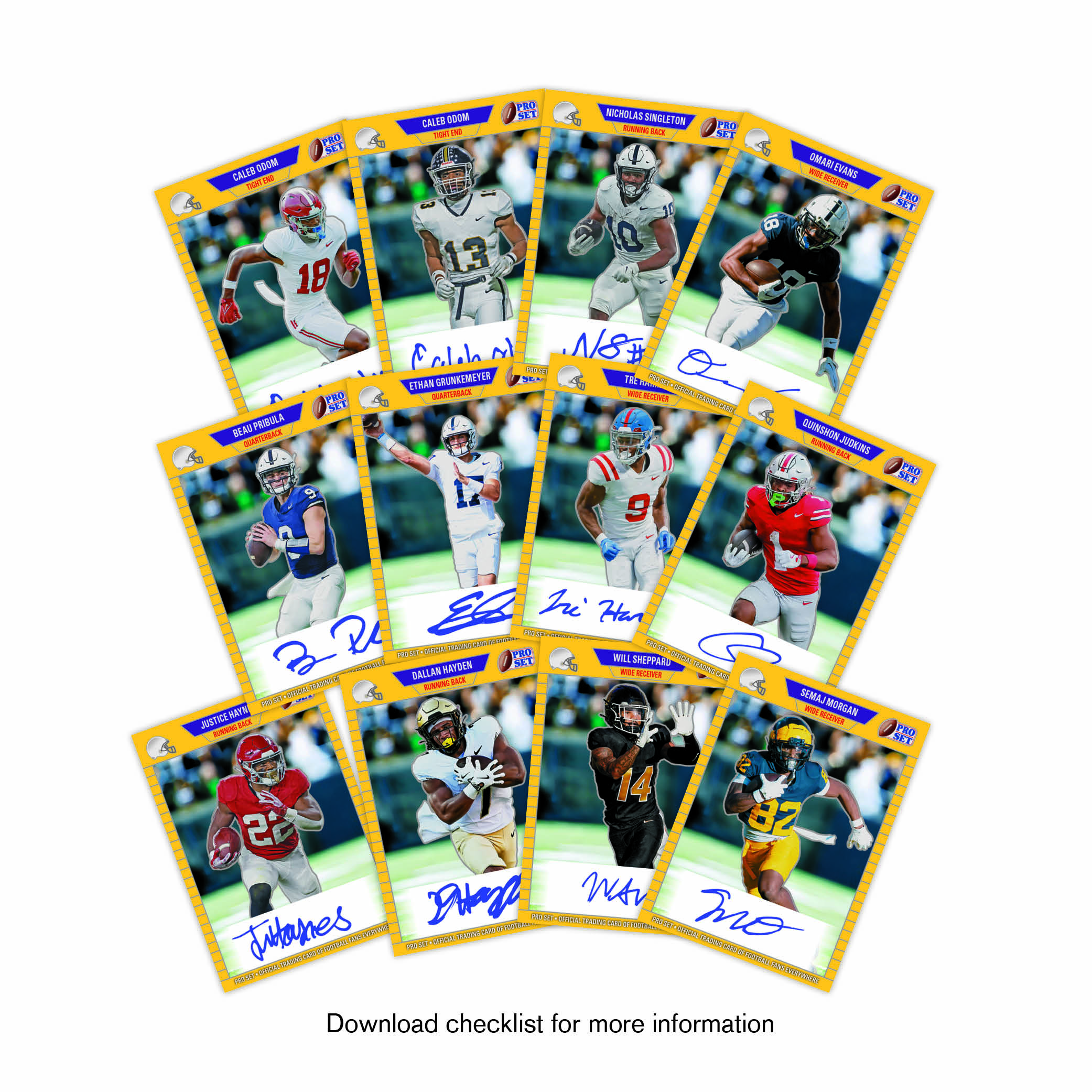 2024 Pro Set Metal Football Team Sets