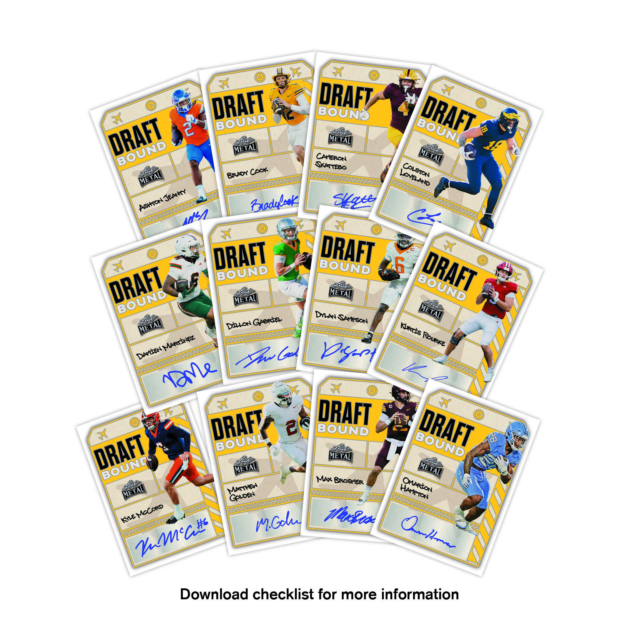 2025 Leaf Metal Draft Bound Football