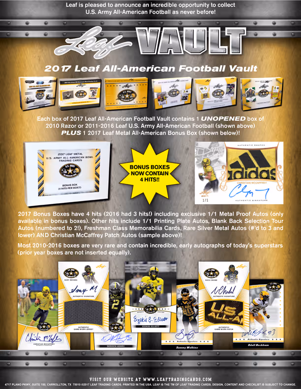 2017 Leaf All-American Football Vault