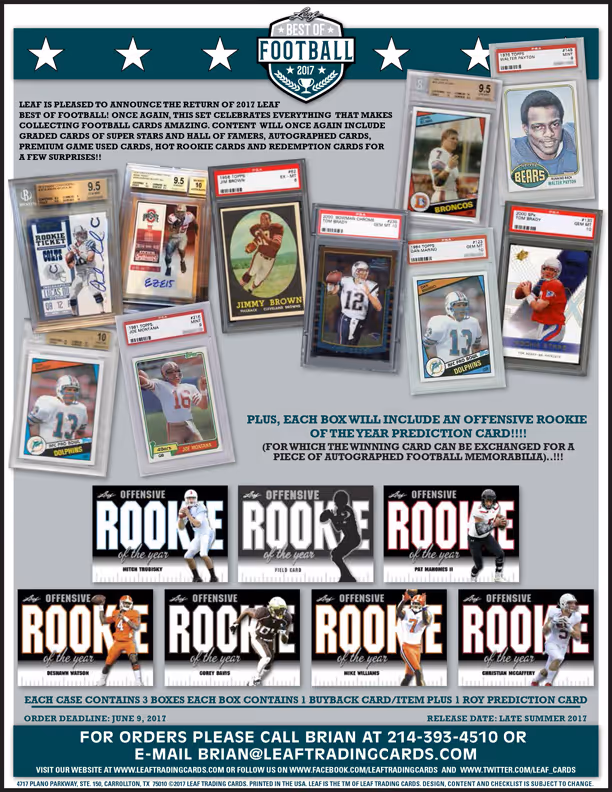 2017 Leaf Best Of Football
