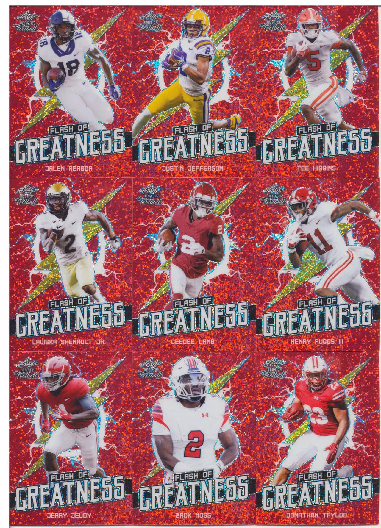 2020 Leaf Flash Of Greatness 18-Card Sets