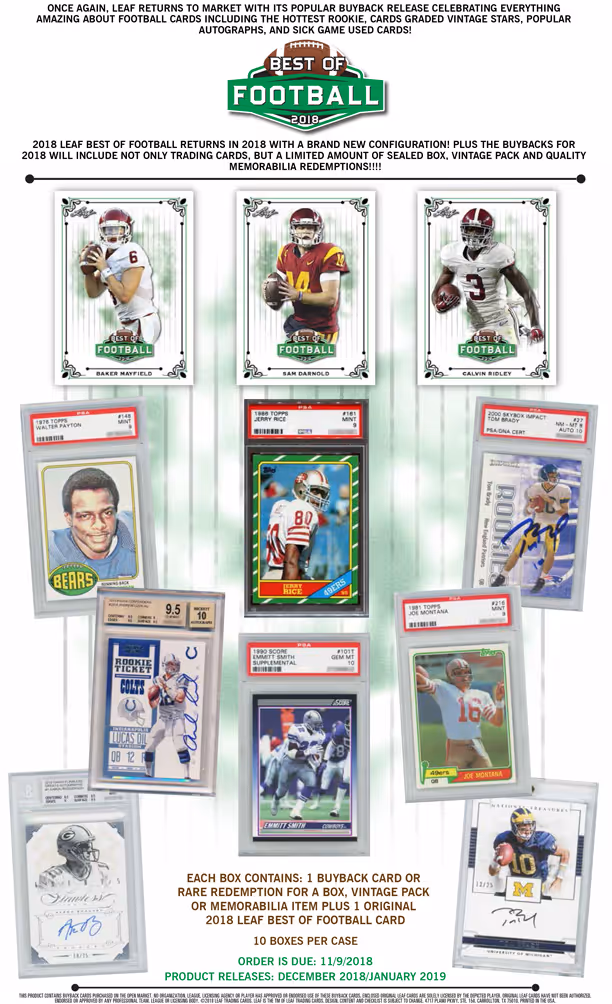 2018 Leaf Best Of Football