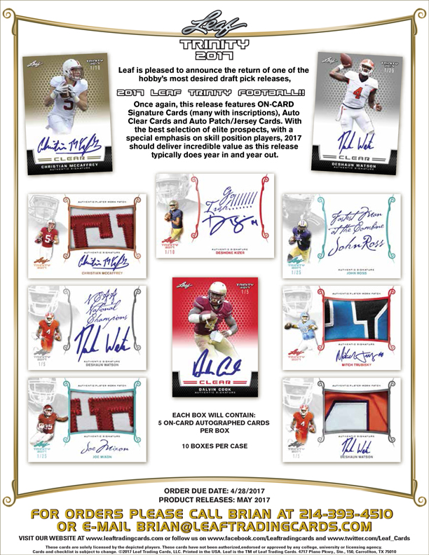 2017 Leaf Trinity Football