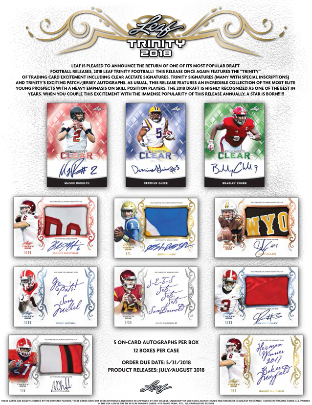 2018 Leaf Trinity Football