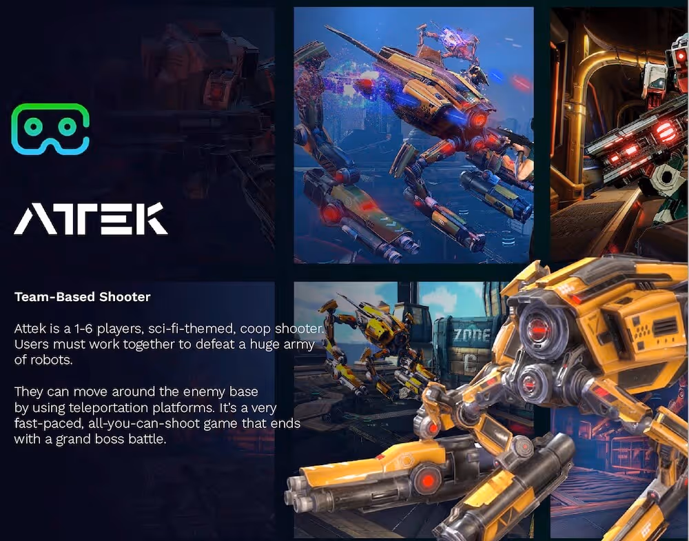 atek vr fun playing Seattle area virtual reality tickets 6 player