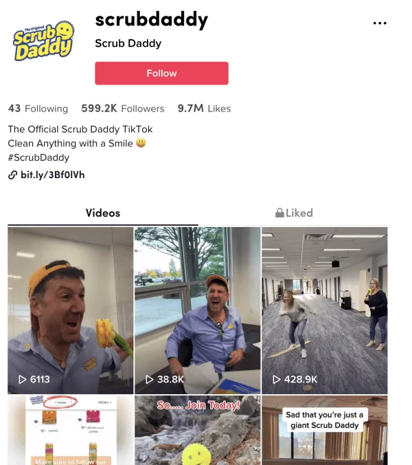 Screenshot of Scrub Daddy