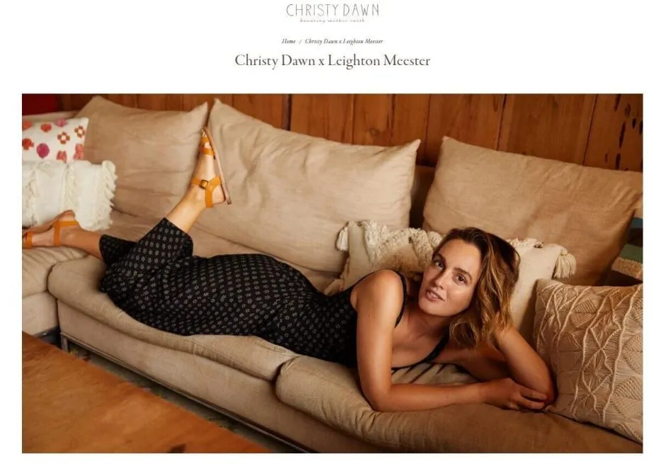 Christy Dawn celebrity collaboration