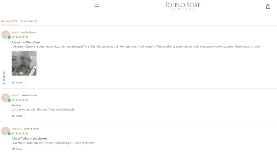 Tofino Soap reviews
