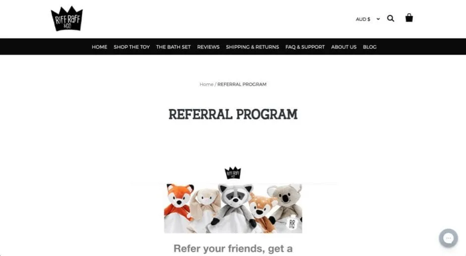 Riff Raff & Co referral program