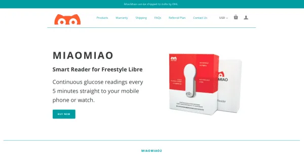 unique-selling-proposition-ecommerce--miaomiao-smart-reader-website