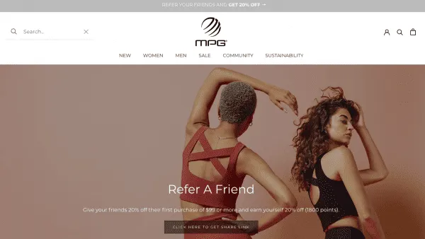 mpg referral program mondetta performance gear athleisure shopify referral examples referralcandy