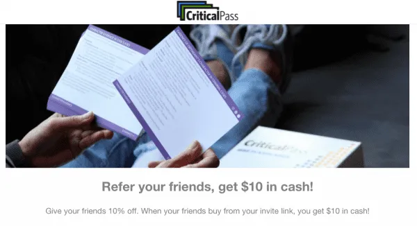 critical pass referral program books shopify referral examples referralcandy