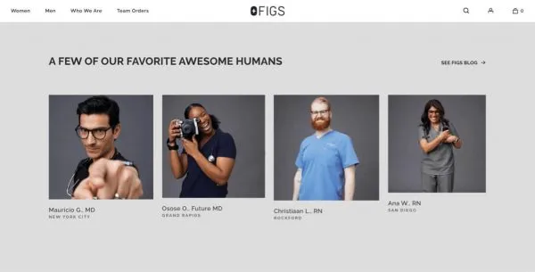 Figs brand ambassadors