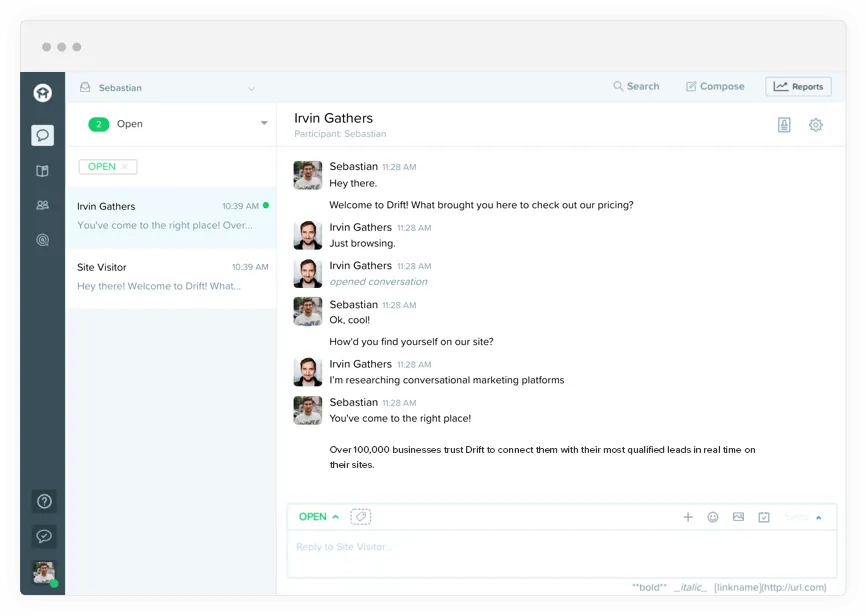 drift-customer-acquisition-tools-live-chat-conversations-conversions