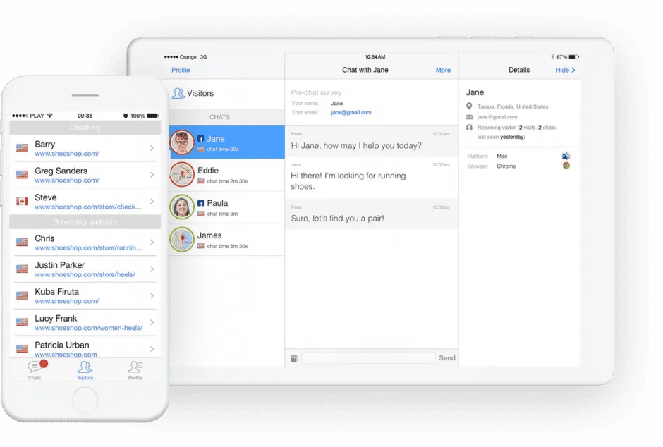 livechat-customer-acquisition-tools-manage-orders-crm