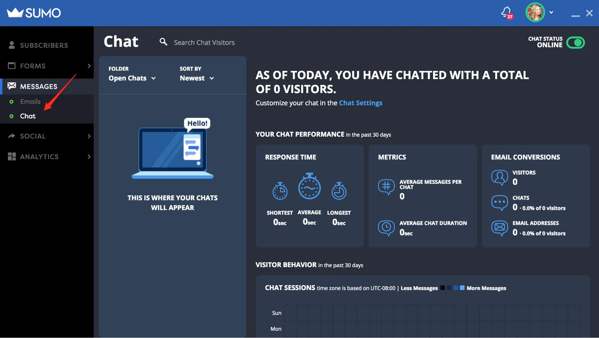 best ecommerce plugins - Sumo Chat