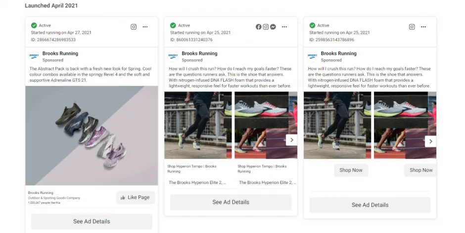 brooks running paid ads