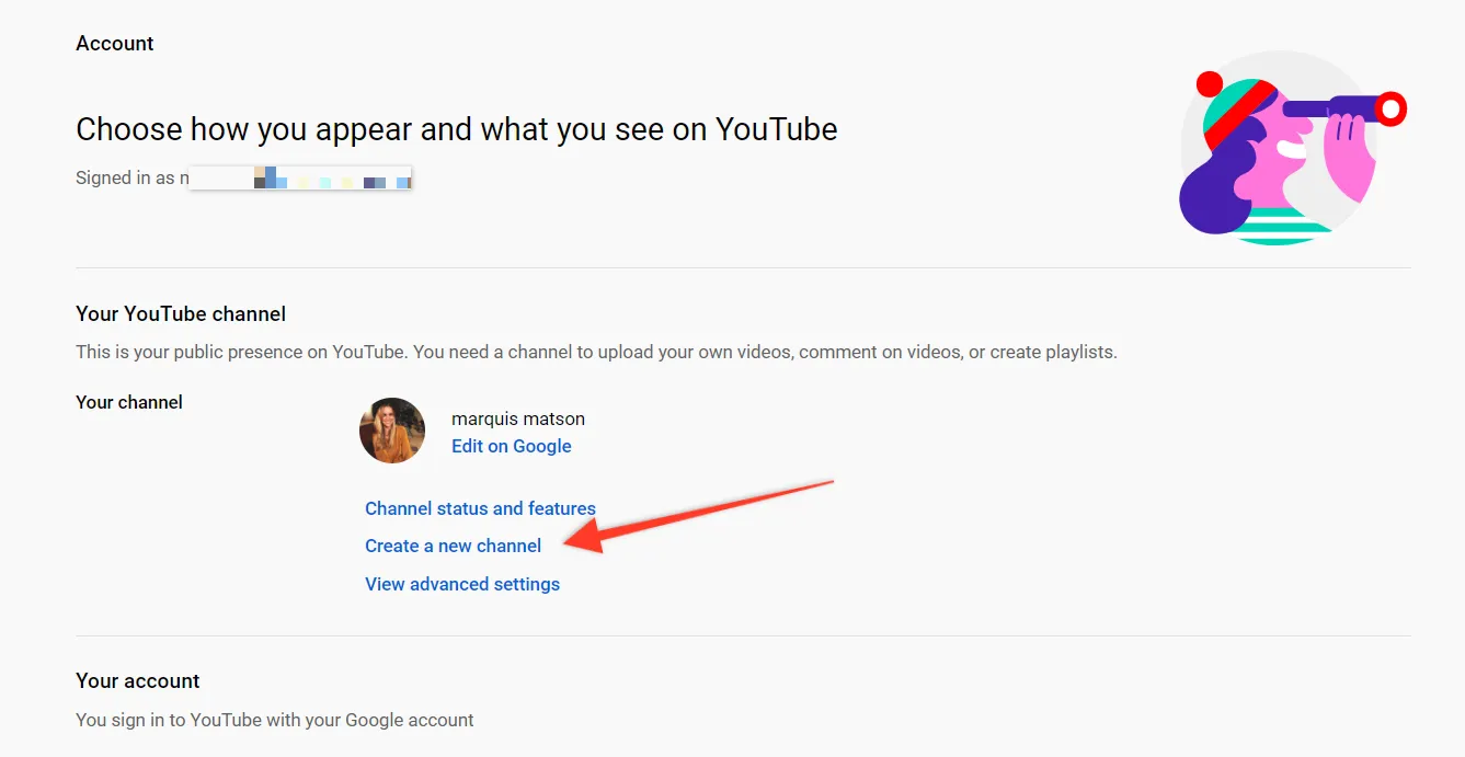 how to start a youtube channel