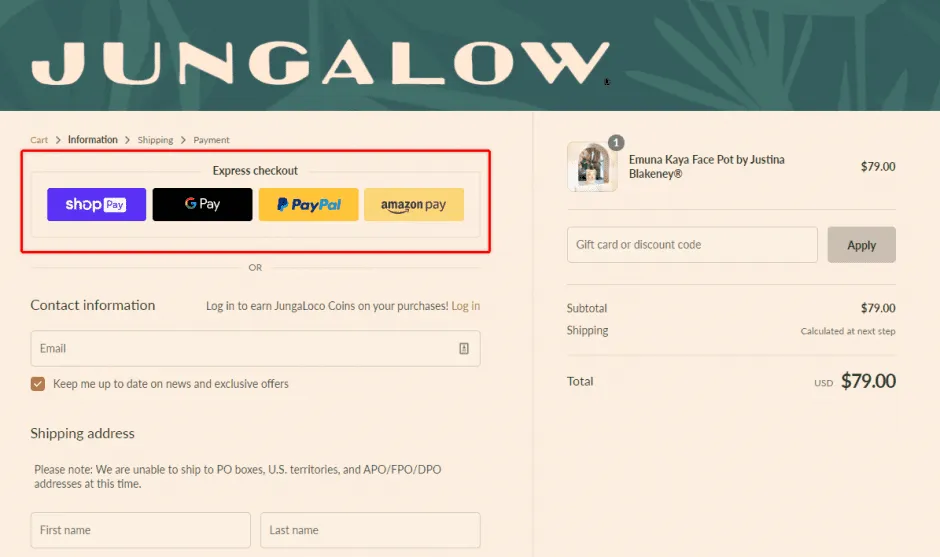 multiple payment options to reduce cart abandonment