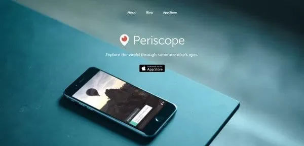 Periscope homepage